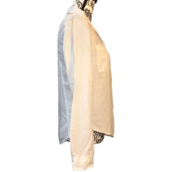 Thread + Supply Women's XS White Tailored Button-Up Long Sleeve Top - Picture 6 of 16